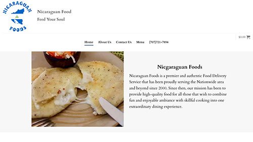 Nicaraguan Foods website